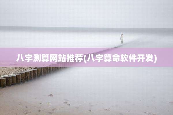 八字测算网站推荐(八字算命软件开发)