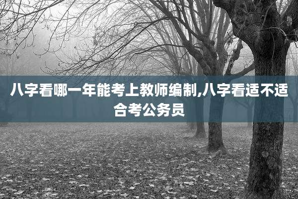 八字看哪一年能考上教师编制,八字看适不适合考公务员