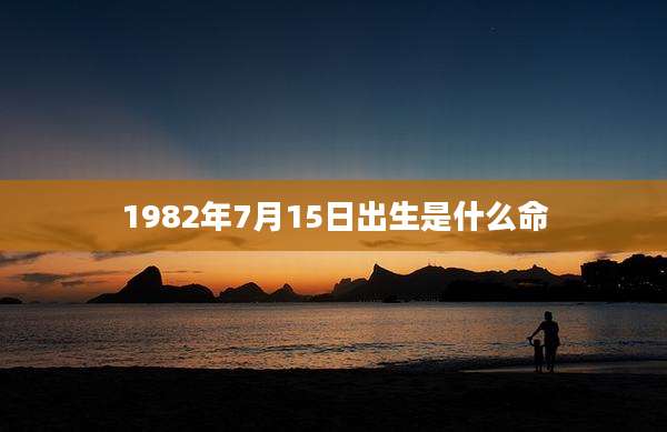 1982年7月15日出生是什么命