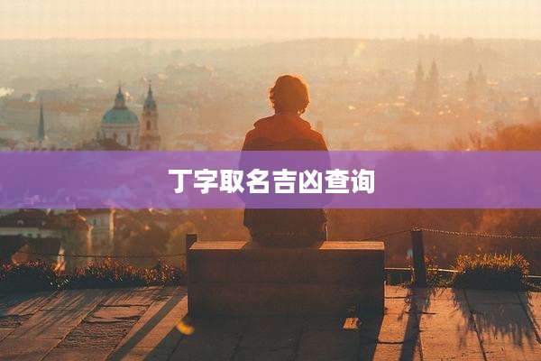 丁字取名吉凶查询