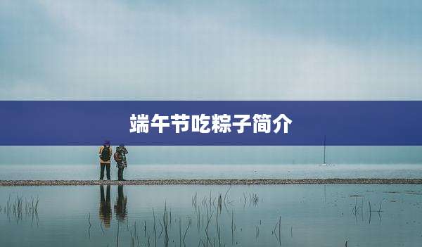 端午节吃粽子简介