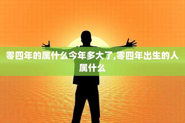零四年的属什么今年多大了,零四年出生的人属什么