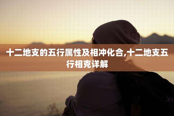 十二地支的五行属性及相冲化合,十二地支五行相克详解