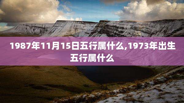 1987年11月15日五行属什么,1973年出生五行属什么