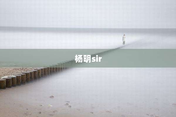 杨明sir