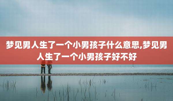梦见男人生了一个小男孩子什么意思,梦见男人生了一个小男孩子好不好