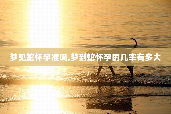 梦见蛇怀孕准吗,梦到蛇怀孕的几率有多大