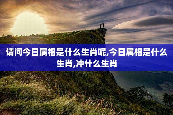 请问今日属相是什么生肖呢,今日属相是什么生肖,冲什么生肖