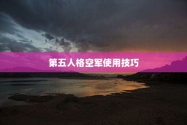 第五人格空军使用技巧