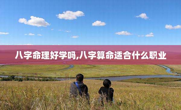 八字命理好学吗,八字算命适合什么职业