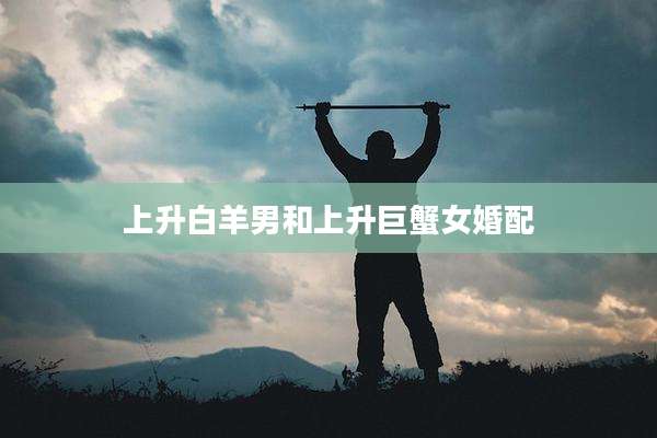 上升白羊男和上升巨蟹女婚配