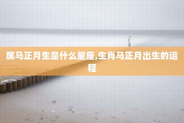 属马正月生是什么星座,生肖马正月出生的运程