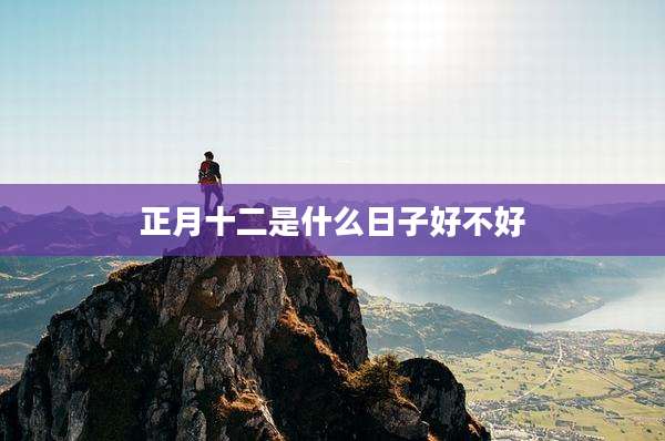正月十二是什么日子好不好