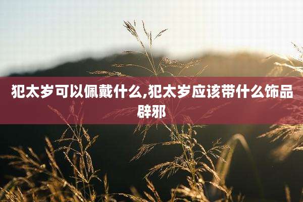 犯太岁可以佩戴什么,犯太岁应该带什么饰品辟邪