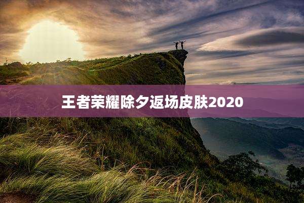 王者荣耀除夕返场皮肤2020