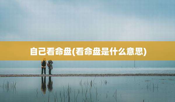 自己看命盘(看命盘是什么意思)
