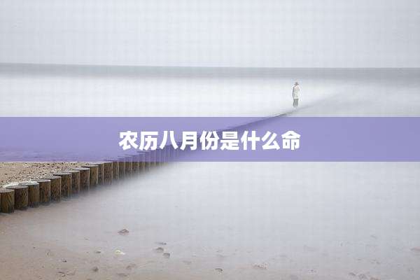 农历八月份是什么命