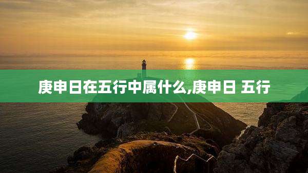 庚申日在五行中属什么,庚申日 五行
