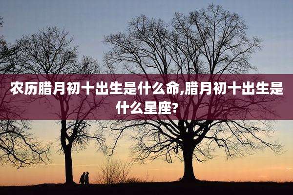 农历腊月初十出生是什么命,腊月初十出生是什么星座?