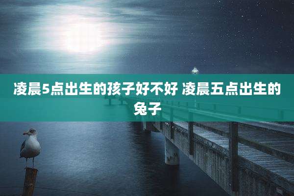 凌晨5点出生的孩子好不好 凌晨五点出生的兔子