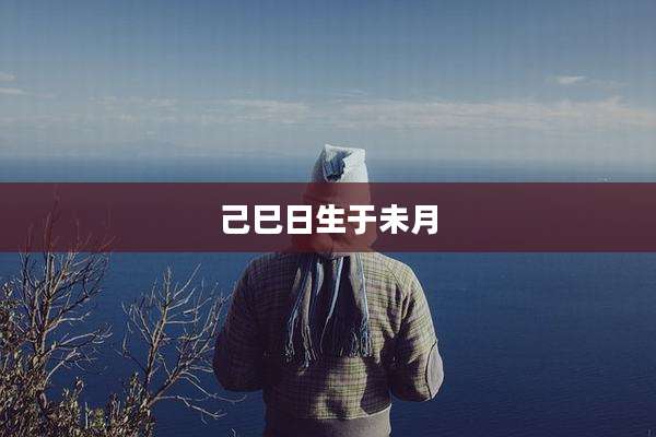 己巳日生于未月