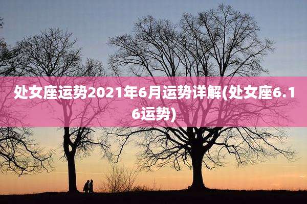 处女座运势2021年6月运势详解(处女座6.16运势)