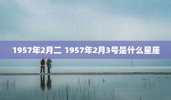 1957年2月二 1957年2月3号是什么星座