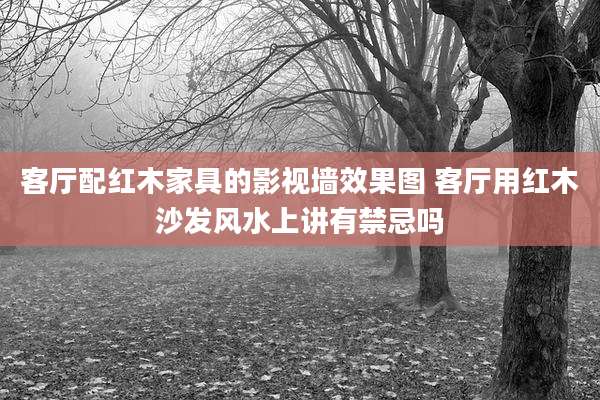 客厅配红木家具的影视墙效果图 客厅用红木沙发风水上讲有禁忌吗