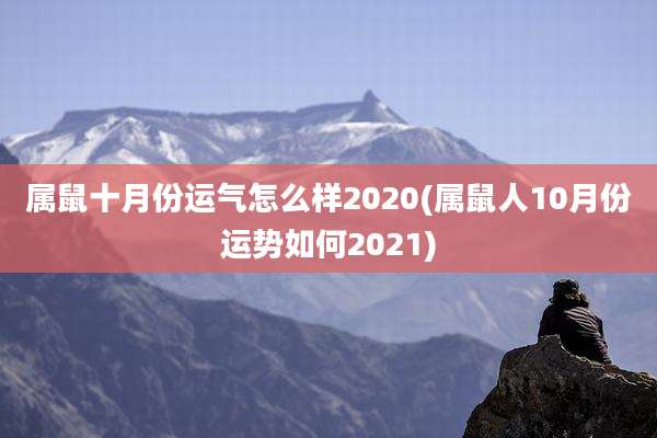 属鼠十月份运气怎么样2020(属鼠人10月份运势如何2021)