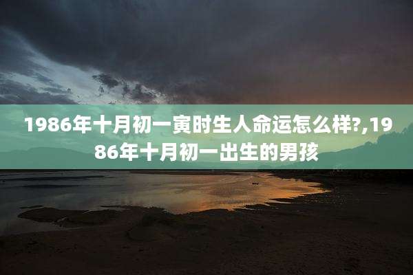 1986年十月初一寅时生人命运怎么样?,1986年十月初一出生的男孩