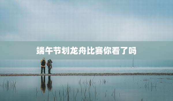 端午节划龙舟比赛你看了吗