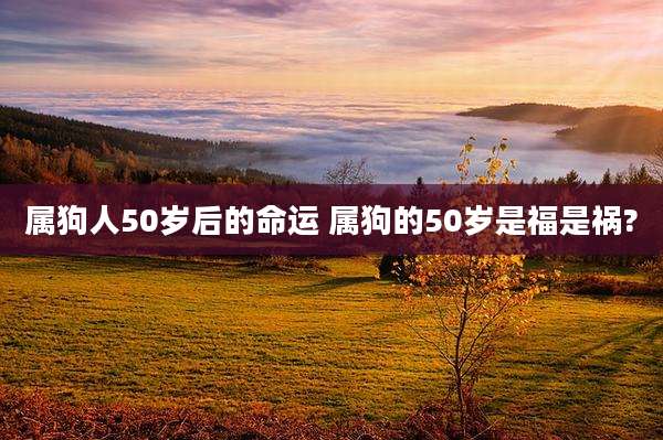 属狗人50岁后的命运 属狗的50岁是福是祸?