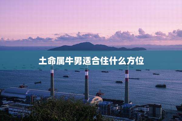 土命属牛男适合住什么方位