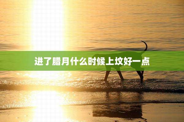 进了腊月什么时候上坟好一点