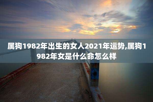 属狗1982年出生的女人2021年运势,属狗1982年女是什么命怎么样