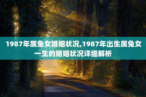 1987年属兔女婚姻状况,1987年出生属兔女一生的婚姻状况详细解析