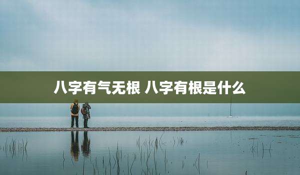 八字有气无根 八字有根是什么