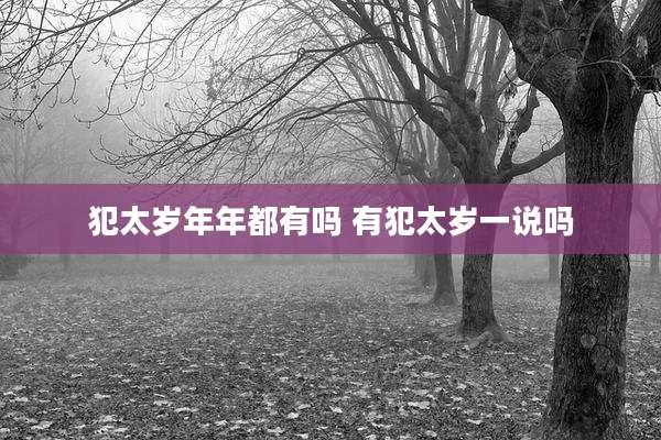 犯太岁年年都有吗 有犯太岁一说吗