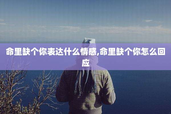命里缺个你表达什么情感,命里缺个你怎么回应