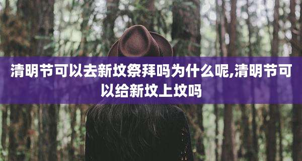 清明节可以去新坟祭拜吗为什么呢,清明节可以给新坟上坟吗