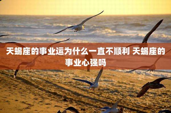 天蝎座的事业运为什么一直不顺利 天蝎座的事业心强吗