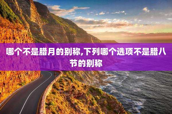 哪个不是腊月的别称,下列哪个选项不是腊八节的别称