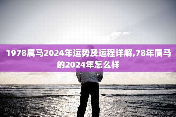 1978属马2024年运势及运程详解,78年属马的2024年怎么样