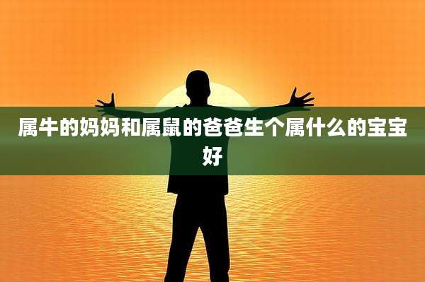 属牛的妈妈和属鼠的爸爸生个属什么的宝宝好