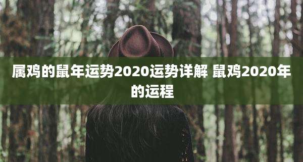 属鸡的鼠年运势2020运势详解 鼠鸡2020年的运程