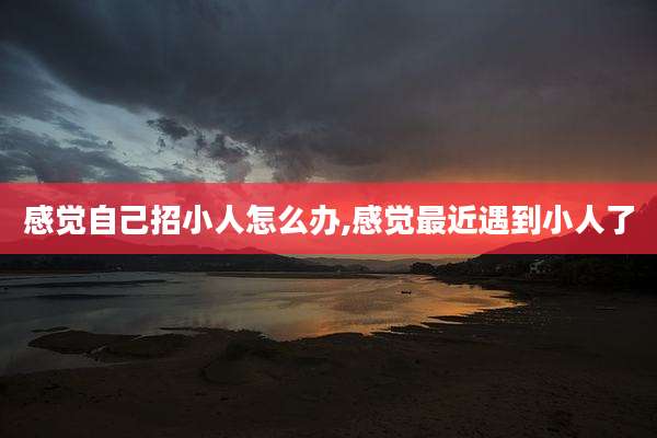 感觉自己招小人怎么办,感觉最近遇到小人了