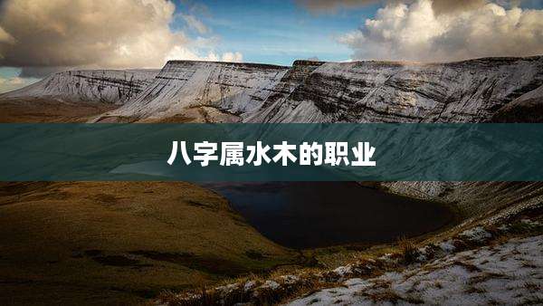 八字属水木的职业