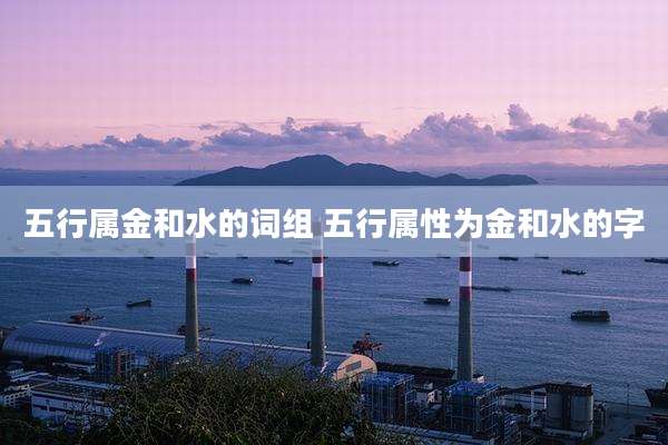 五行属金和水的词组 五行属性为金和水的字