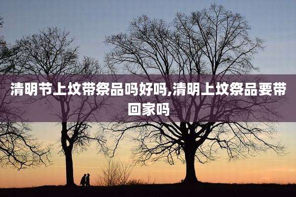 清明节上坟带祭品吗好吗,清明上坟祭品要带回家吗