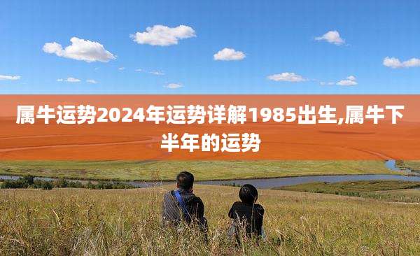 属牛运势2024年运势详解1985出生,属牛下半年的运势